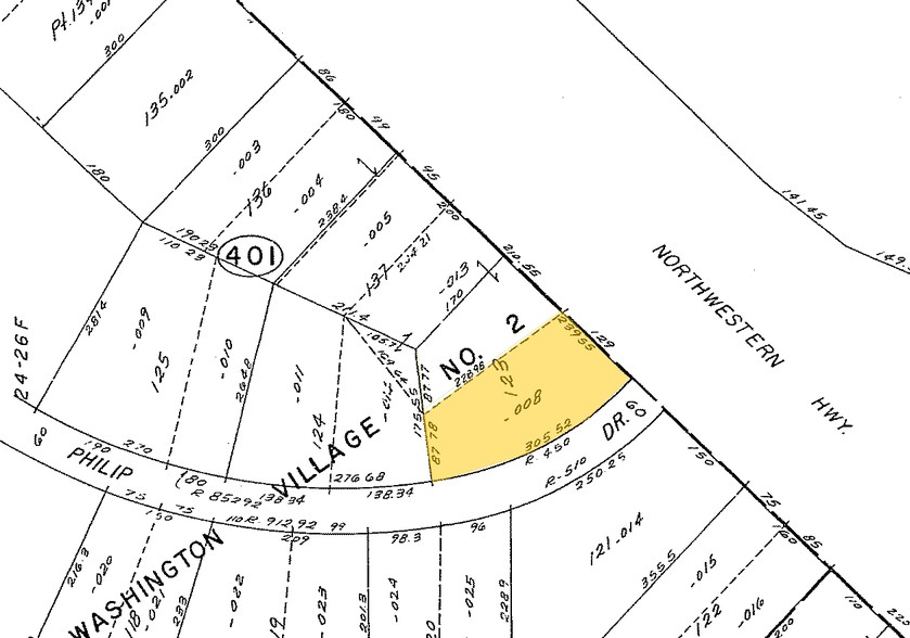 23555 Northwestern Hwy, Southfield, MI for lease - Plat Map - Image 3 of 4