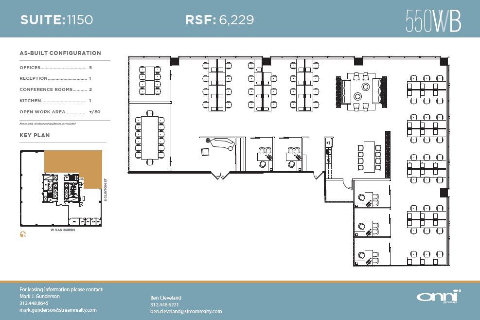 550 W Van Buren St, Chicago, IL for lease Floor Plan- Image 1 of 1