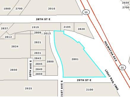 2801 21st Ave S, Minneapolis, MN for lease - Plat Map - Image 2 of 7