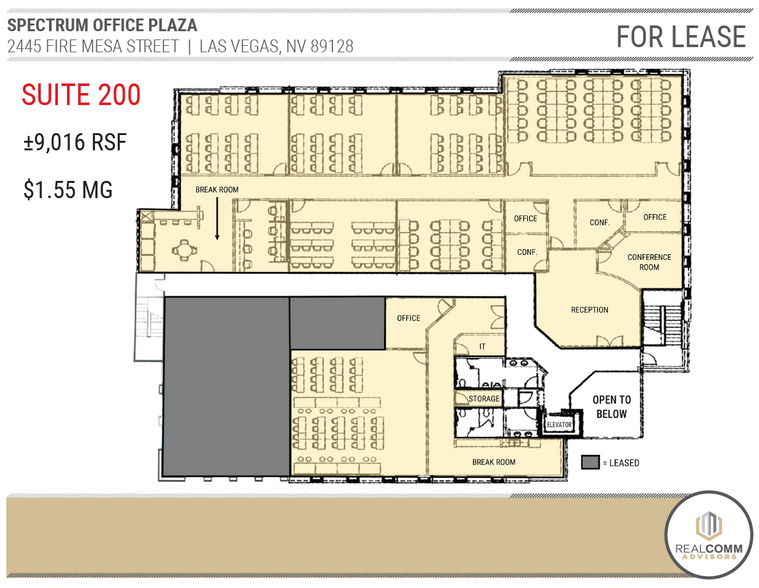 2445 Fire Mesa St, Las Vegas, NV for lease - Floor Plan - Image 3 of 5