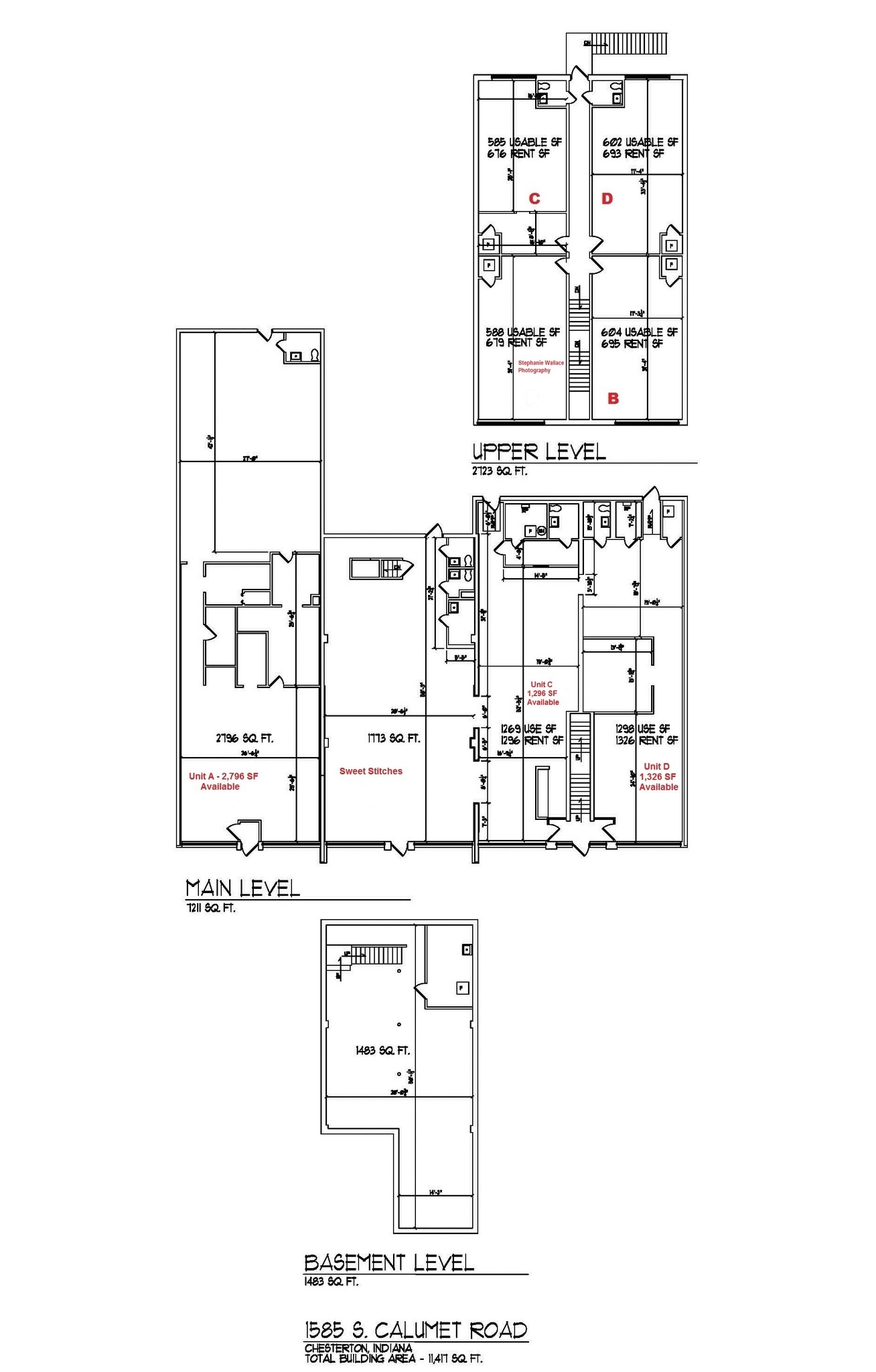 1583-1587 S Calumet Rd, Chesterton, IN for lease Floor Plan- Image 1 of 1