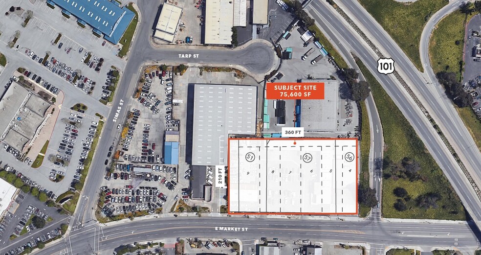 369-415 E Market St, Salinas, CA for lease - Site Plan - Image 2 of 2