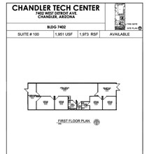 7400 W Detroit St, Chandler, AZ for lease Floor Plan- Image 1 of 1