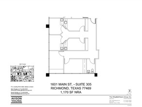 1601 Main St, Richmond, TX for lease Floor Plan- Image 1 of 1