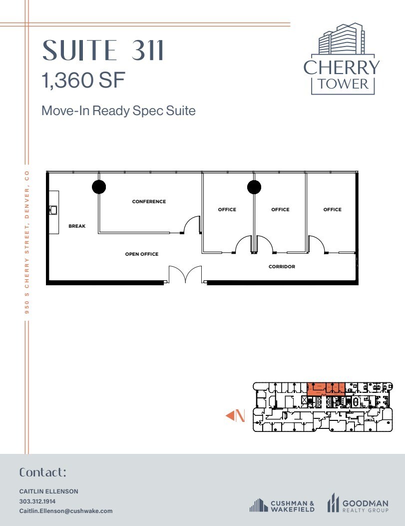 950 S Cherry St, Denver, CO for lease Floor Plan- Image 1 of 1
