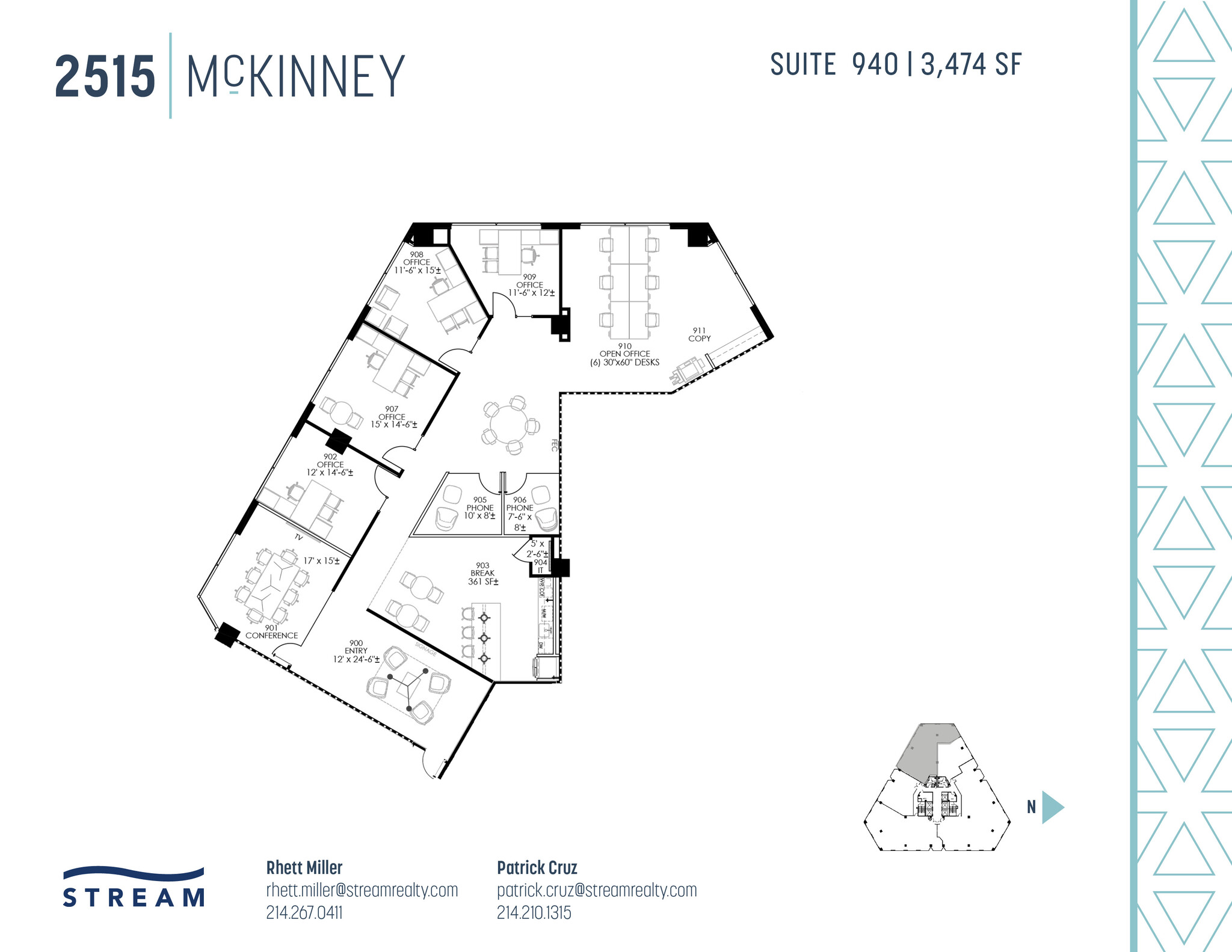 2515 McKinney Ave, Dallas, TX for lease Floor Plan- Image 1 of 1