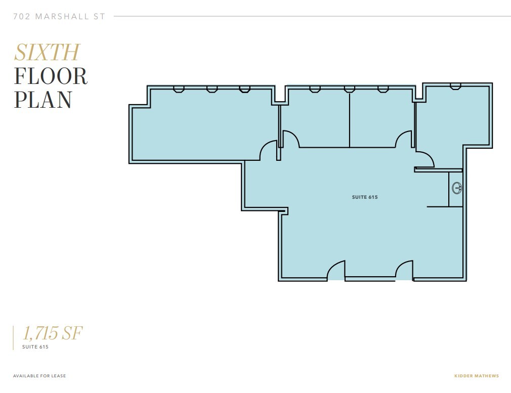 702 Marshall St, Redwood City, CA for lease Floor Plan- Image 1 of 1