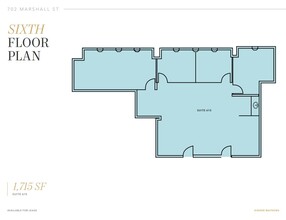 702 Marshall St, Redwood City, CA for lease Floor Plan- Image 1 of 1