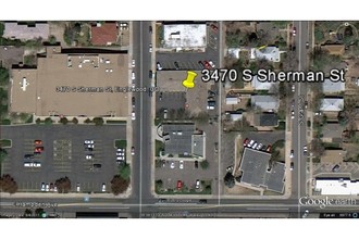 3470 S Sherman St, Englewood, CO - aerial  map view