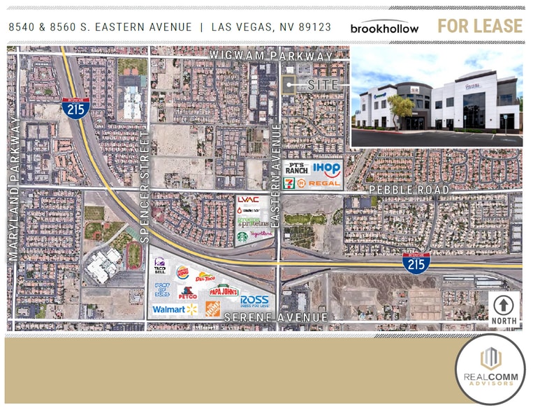 8560 S Eastern Ave, Las Vegas, NV for lease - Aerial - Image 3 of 7