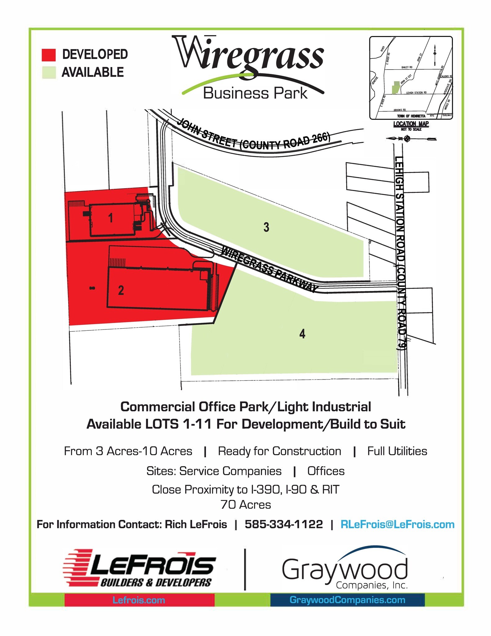 Wiregrass Parkway, West Henrietta, NY for lease Aerial- Image 1 of 8