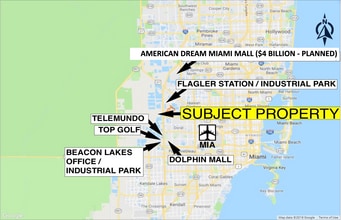 NW 119 Avenue, Miami, FL - AERIAL  map view