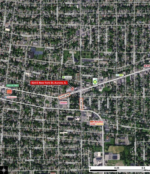 924 E New York St, Aurora, IL for sale - Aerial - Image 1 of 1