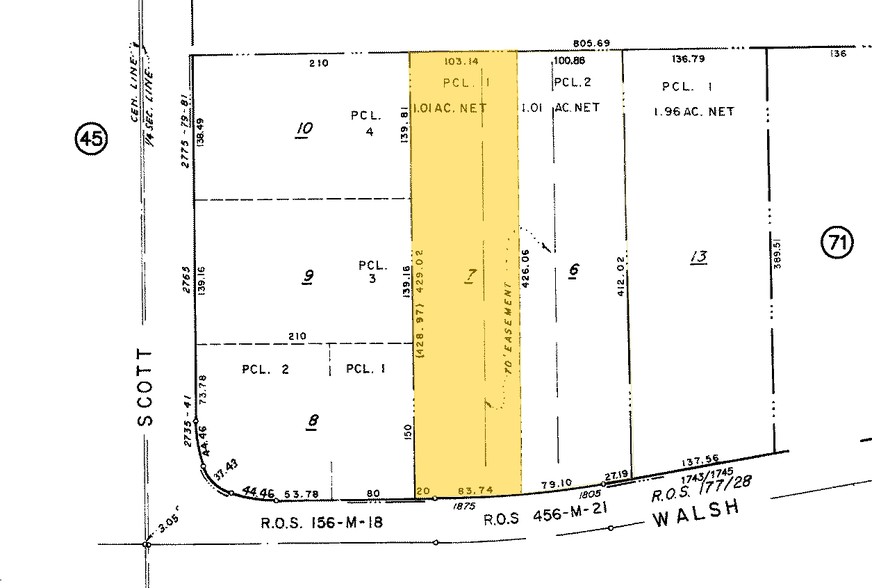 1845-1879 Walsh Ave, Santa Clara, CA for sale - Plat Map - Image 3 of 3