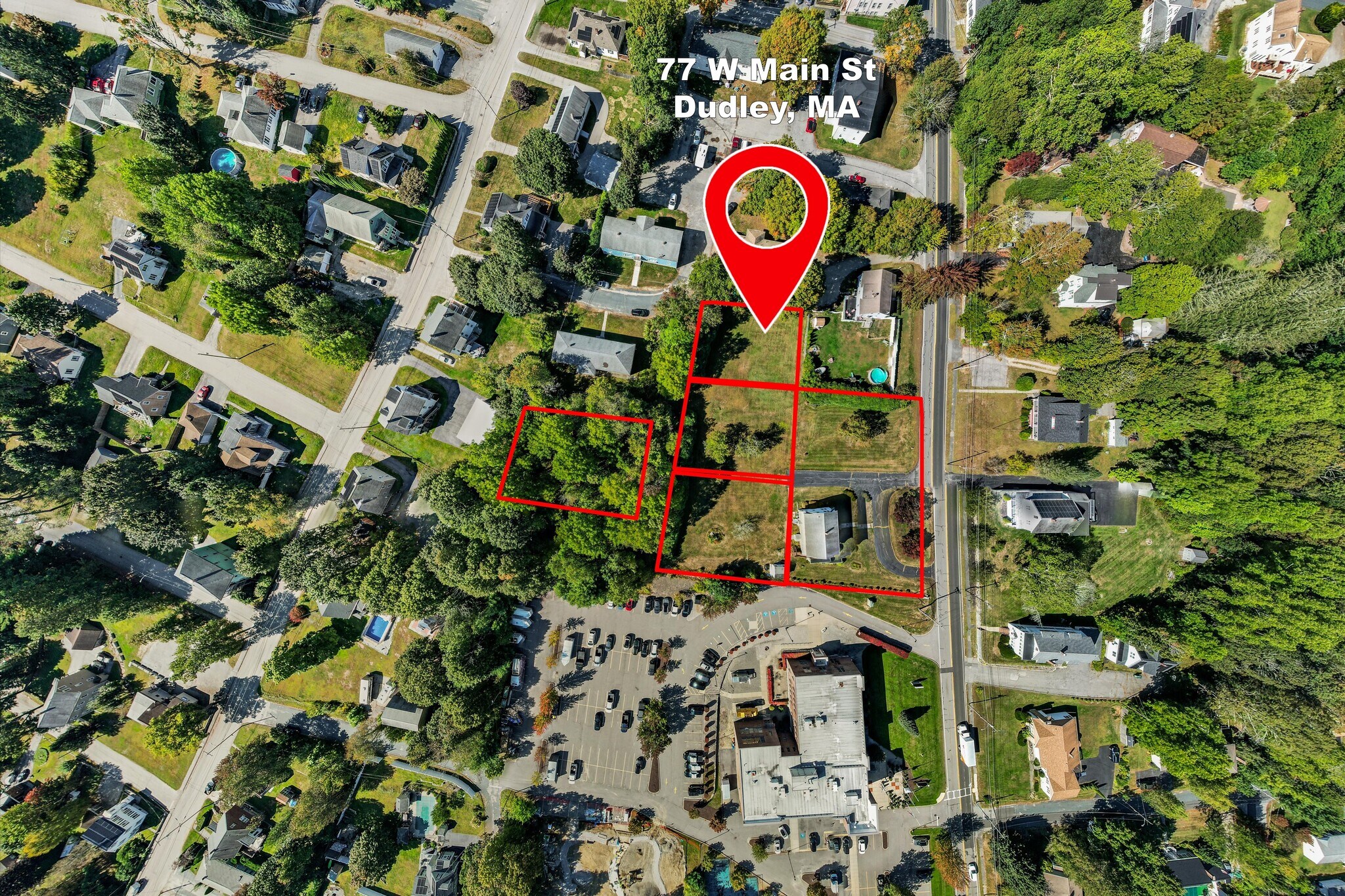 77 W Main St, Dudley, MA for sale Aerial- Image 1 of 8