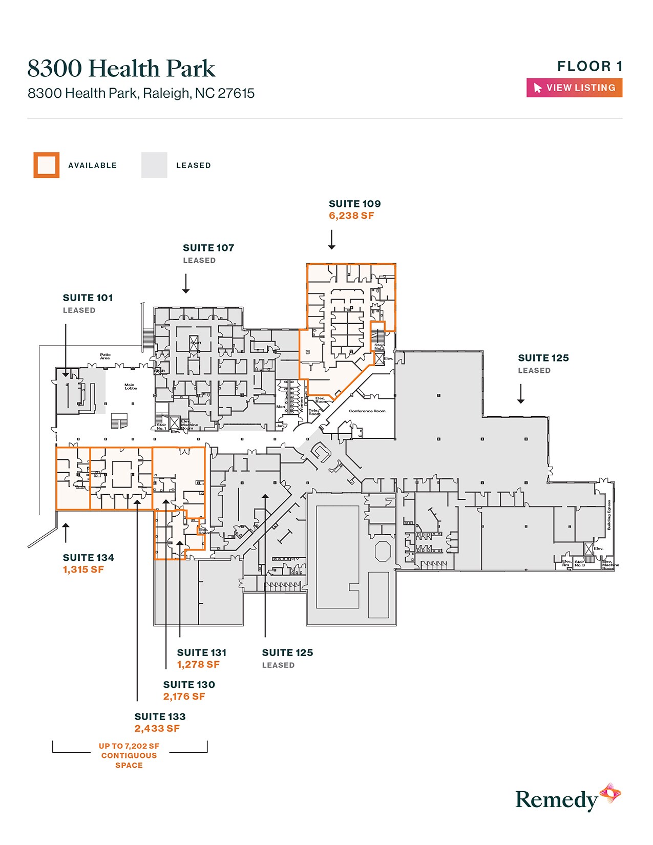 8300 Health Park, Raleigh, NC for lease Floor Plan- Image 1 of 1