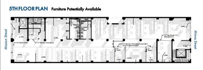 611-615 Mission St, San Francisco, CA for lease - Floor Plan - Image 3 of 3