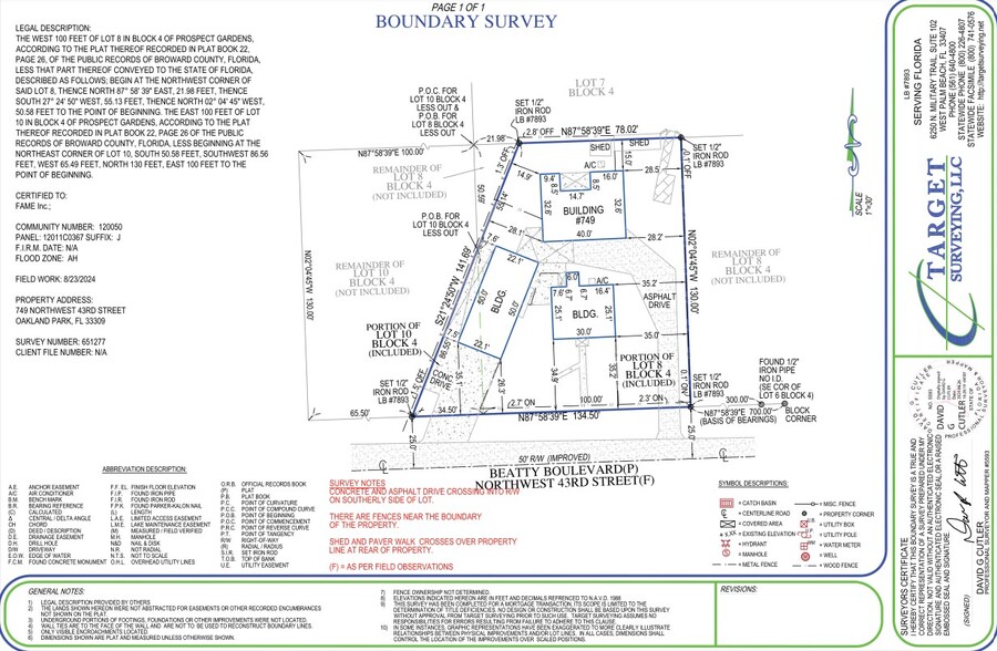 749 NW 43rd St, Oakland Park, FL for sale - Site Plan - Image 2 of 34