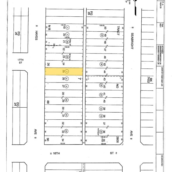 1690 Hayes Ave, Long Beach, CA for lease - Plat Map - Image 3 of 28