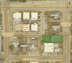 123 S Cleveland Ave, Loveland, CO - AERIAL  map view