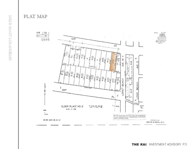 1682 E 41st St, Los Angeles, CA for lease - Plat Map - Image 3 of 6