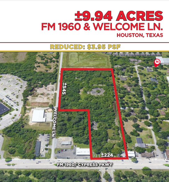 FM 1960 & Welcome Ln, Houston, TX for sale - Building Photo - Image 1 of 2