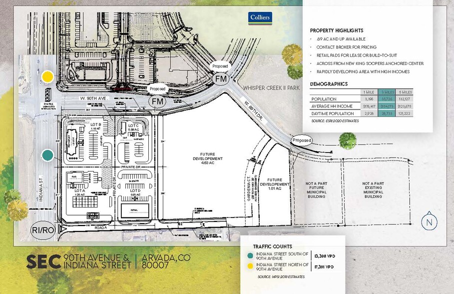 SEC 90th Ave. & Indiana St., Arvada, CO for lease - Site Plan - Image 2 of 2