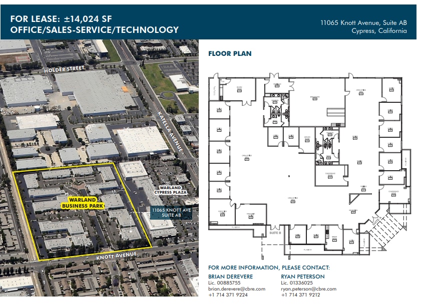 11065 Knott Ave, Cypress, CA for lease Floor Plan- Image 1 of 2