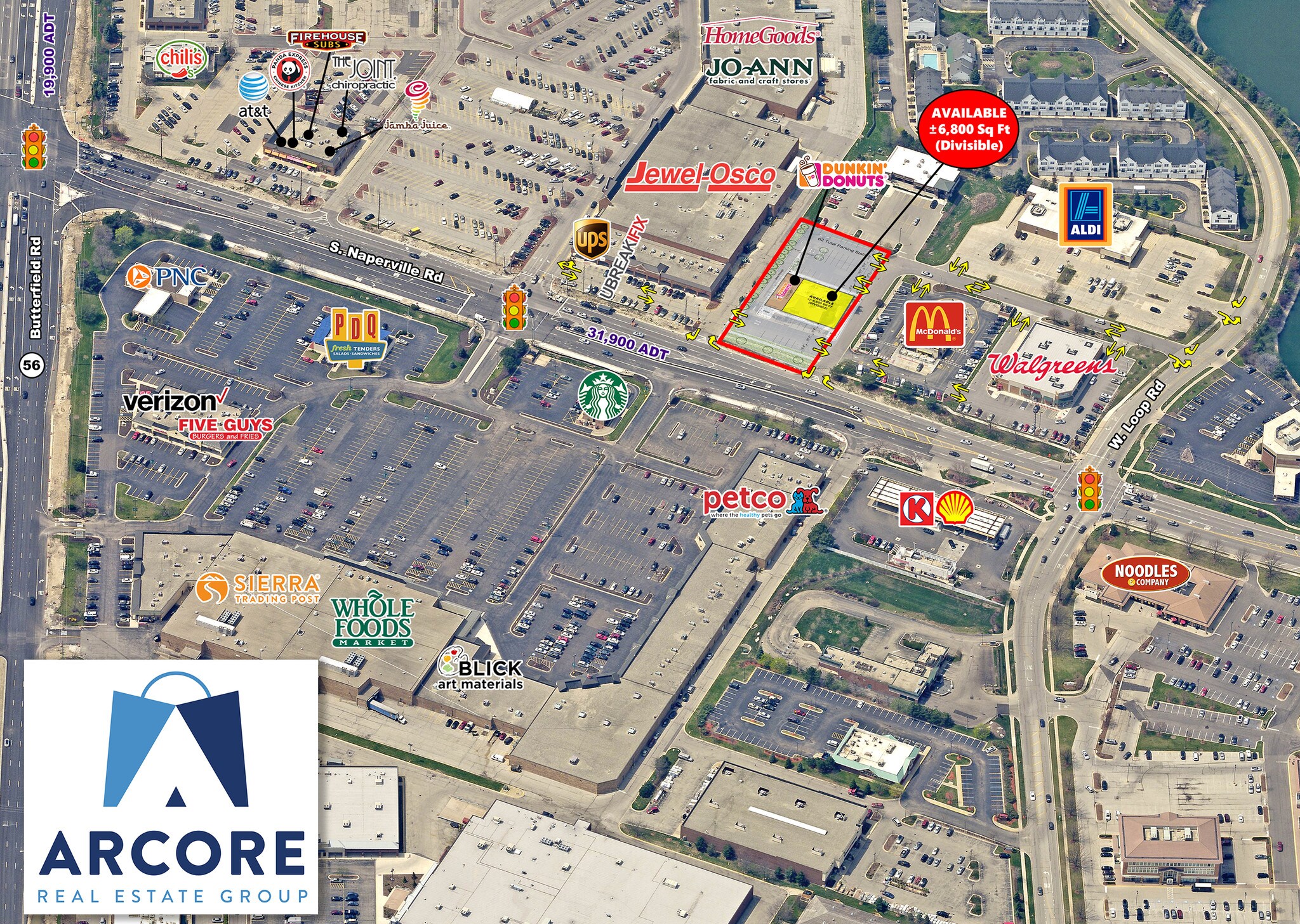 Naperville Rd, Wheaton, IL for sale Aerial- Image 1 of 1