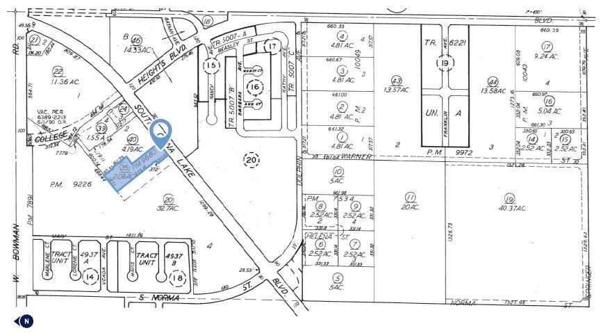 935 S China Lake Blvd, Ridgecrest, CA for sale - Plat Map - Image 2 of 2