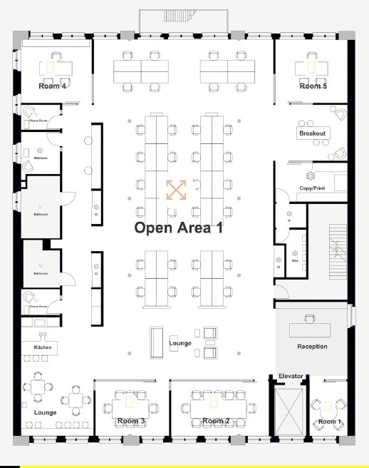 555 W 25th St, New York, NY for lease Floor Plan- Image 1 of 4