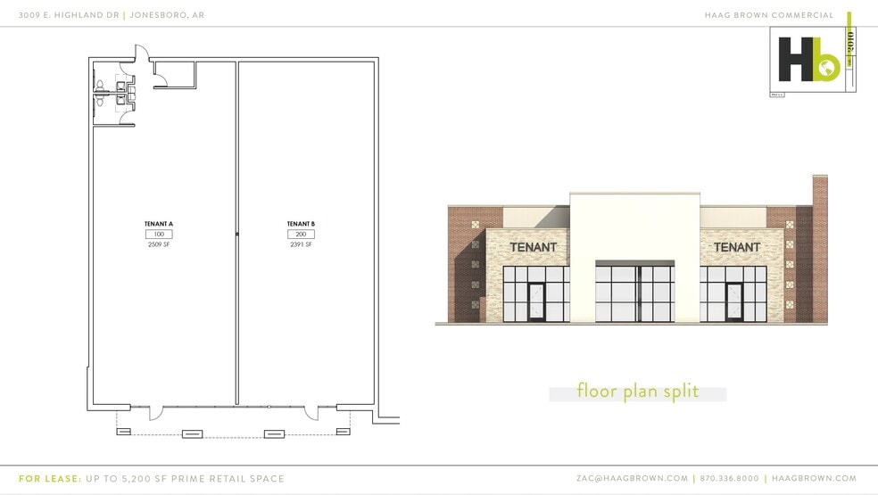 3009 E Highland Dr, Jonesboro, AR for lease - Typical Floor Plan - Image 2 of 7