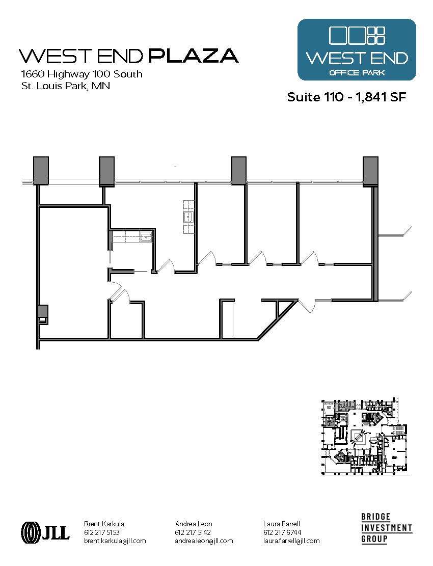 1665 Utica Ave S, Saint Louis Park, MN for lease Floor Plan- Image 1 of 1