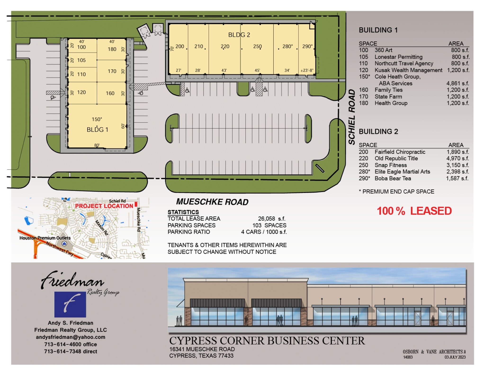16341 Mueschke Rd, Cypress, TX for lease Site Plan- Image 1 of 6
