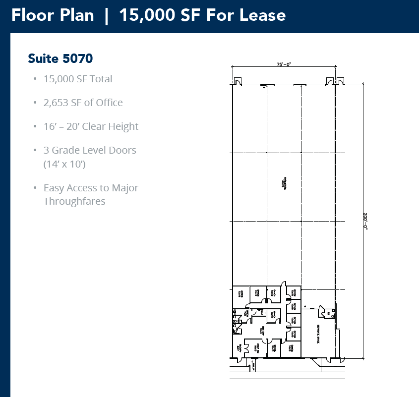 5029-5047 Martin Luther King Fwy, Fort Worth, TX for lease Floor Plan- Image 1 of 1