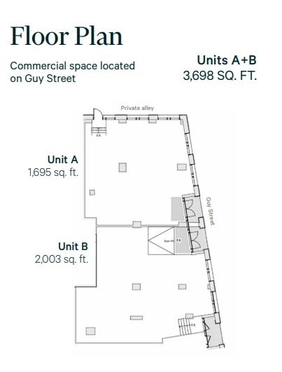 1460 Rue Sherbrooke O, Montréal, QC for lease Floor Plan- Image 1 of 1