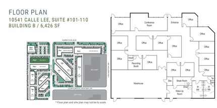 10541 Calle Lee, Los Alamitos, CA for lease Floor Plan- Image 1 of 2