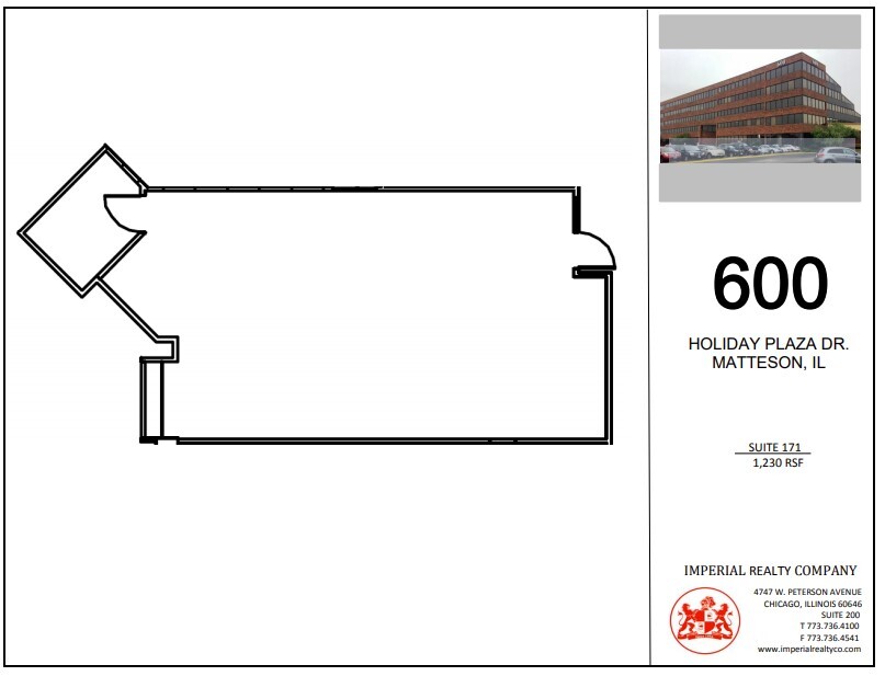 600 Holiday Plaza & 5101 Lincoln Highway Dr, Matteson, IL for lease Floor Plan- Image 1 of 1