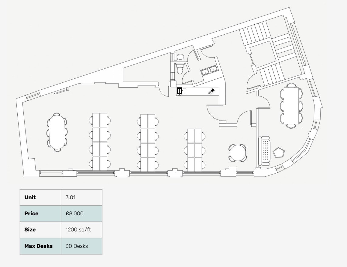 55 Southwark St, London for lease Floor Plan- Image 1 of 3