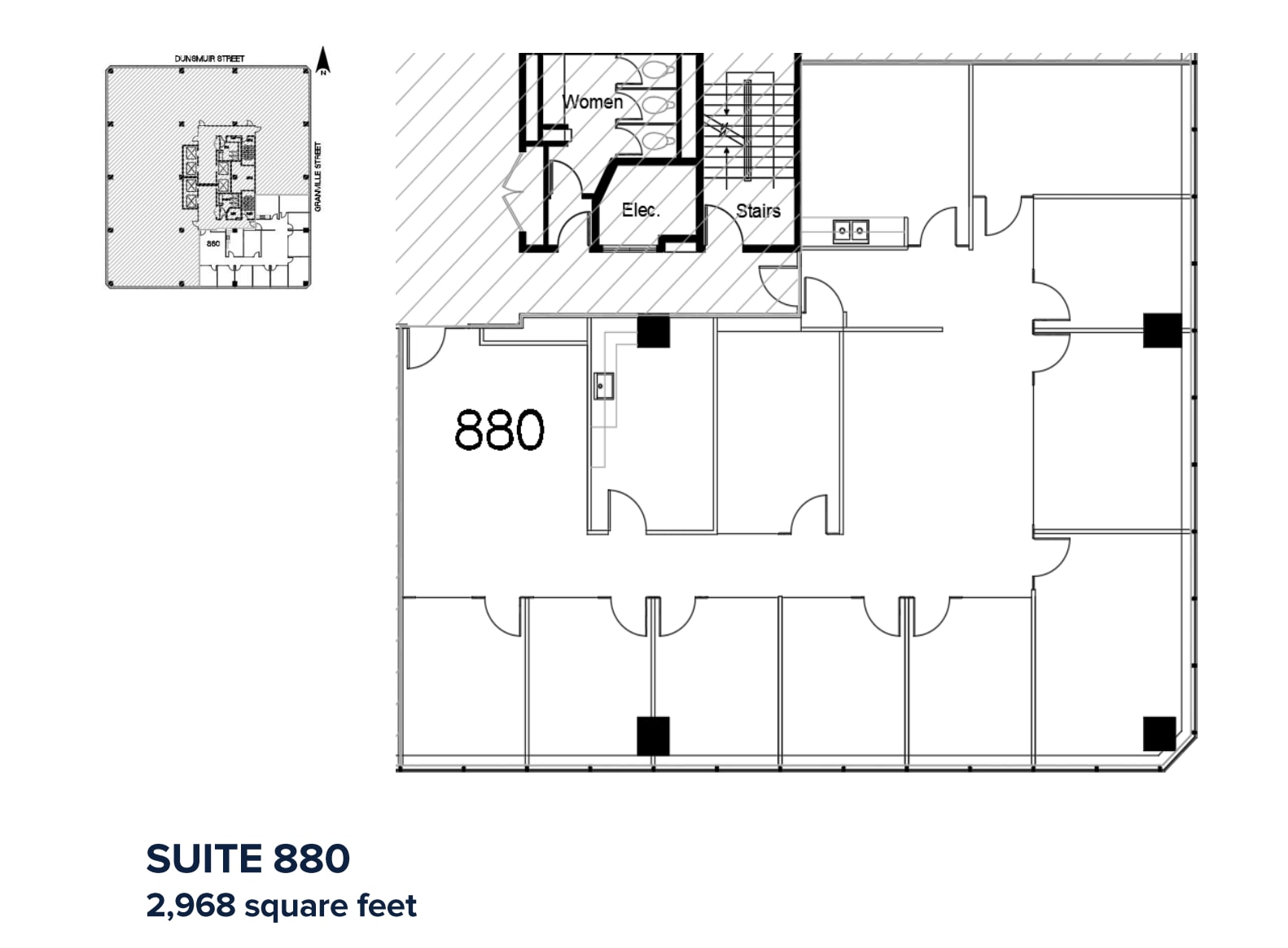 609 Granville St, Vancouver, BC for lease Floor Plan- Image 1 of 1
