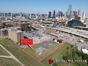 257 S Riverfront Blvd, Dallas, TX - AERIAL  map view - Image1
