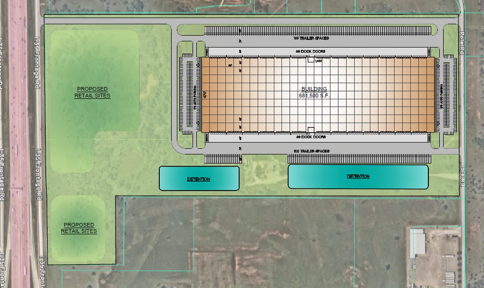 NE Corner of I-35 and NE 27th, Moore, OK for lease - Site Plan - Image 2 of 3