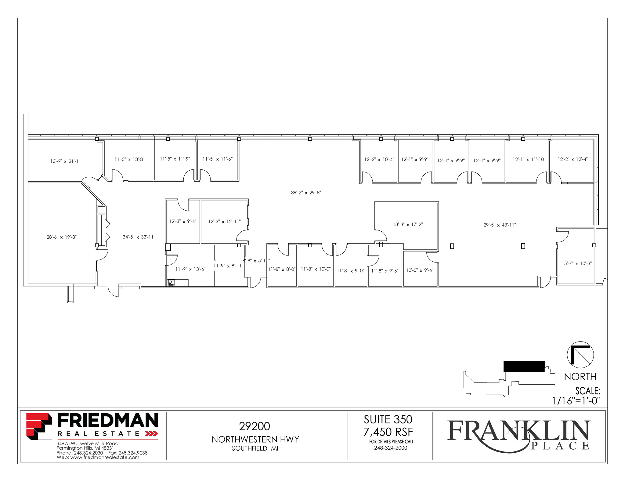 29200 Northwestern Hwy, Southfield, MI for lease Floor Plan- Image 1 of 1