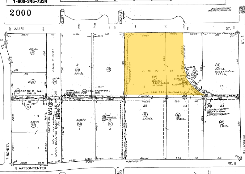 1118 E 223rd St, Carson, CA for lease - Plat Map - Image 3 of 10