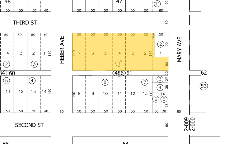 408 E 3rd St, Calexico, CA for lease - Plat Map - Image 2 of 5