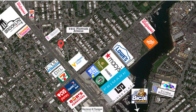 2413-2441 Flatbush Ave, Brooklyn, NY - aerial  map view