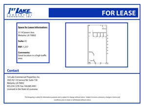 3114 Severn Ave, Metairie, LA for lease Floor Plan- Image 1 of 1