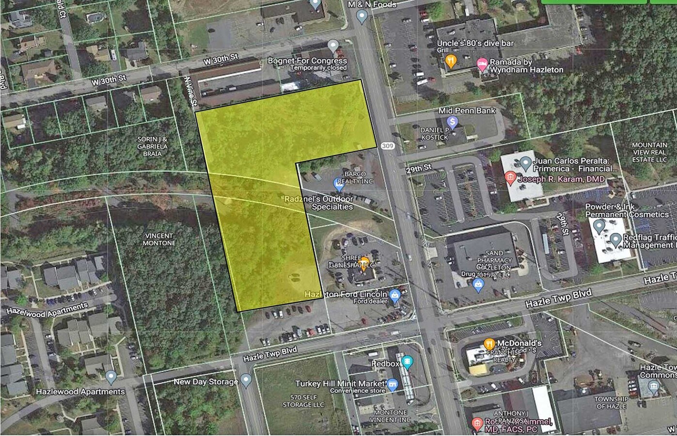 Church, Hazle Township, PA 18202 Vacant Land 3.74+/ Acres, Hazle