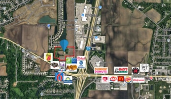 12.30 Acres  NW corner I-55 and IL 162 - Motel