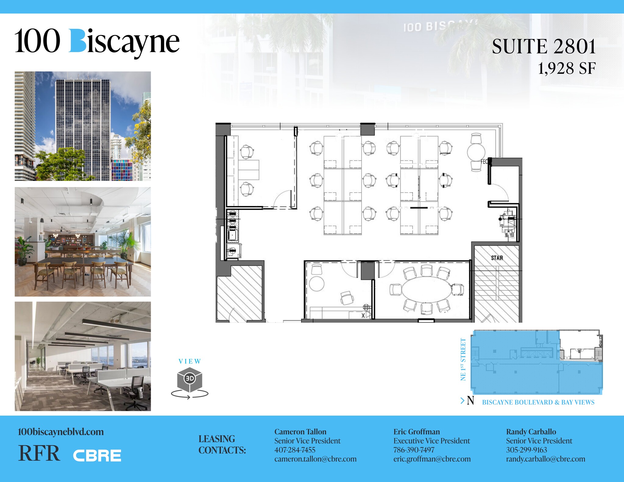 100 N Biscayne Blvd, Miami, FL for lease Site Plan- Image 1 of 5